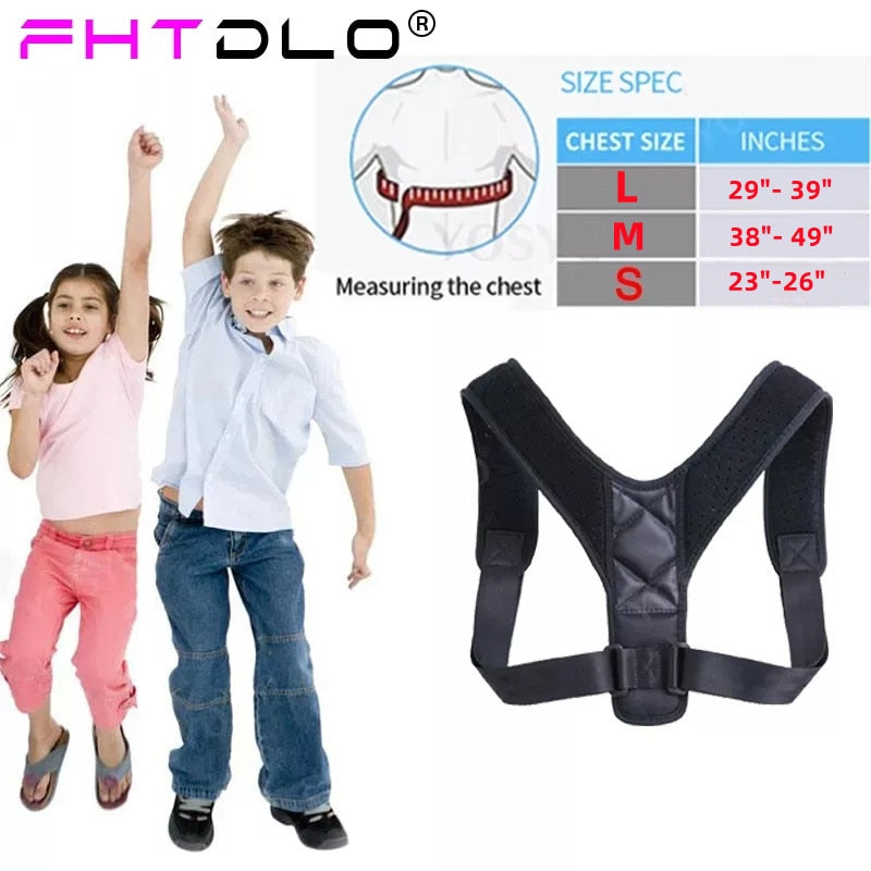 Back Posture Corrector  Belt Adjustable  Clavicle Spine Back Shoulder Lumbar Posture Correction